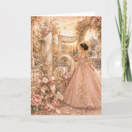 Cartão de Boas-Vindas Floral Elegante para Festa d
