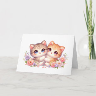 Cartão de Boas-Vindas Floral Pastel Companheiros G