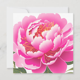 Cartão de Boas-Vindas Floral Rosa em Aquarela Sem