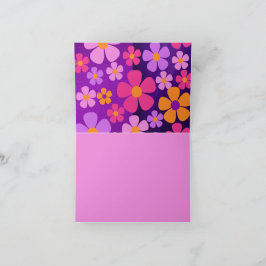 Cartão de Boas-Vindas Floral Vibrante Desabrochand