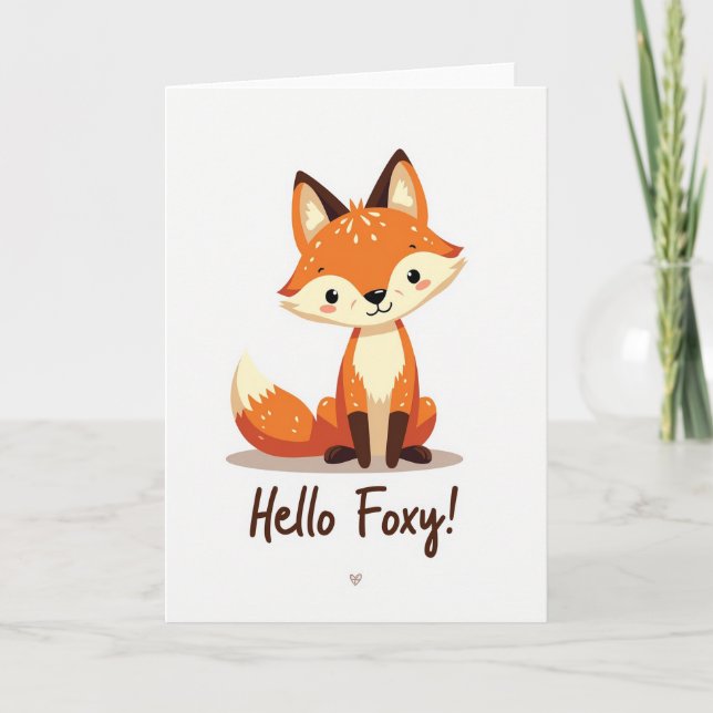 Cartão de Boas-Vindas Foxy (Frente)
