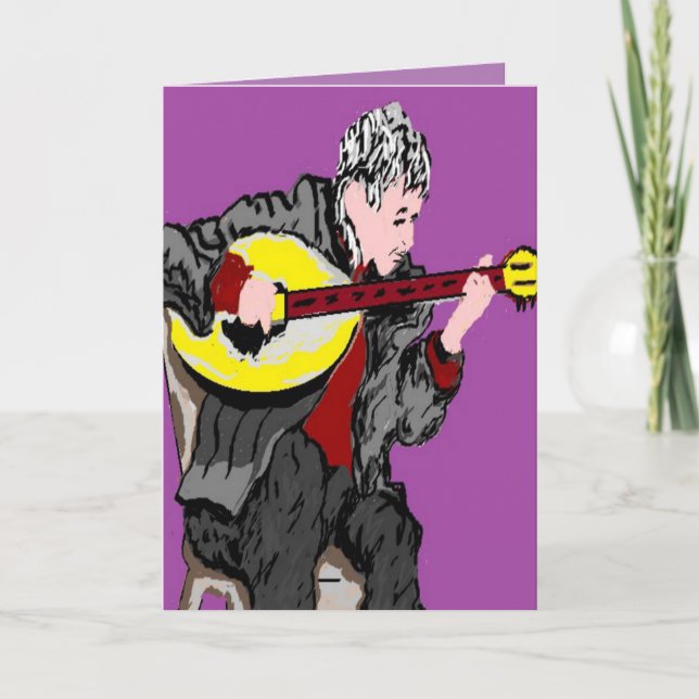 Cartão de Boas Vindas Grego / Feliz Aniversário -  (Frente)