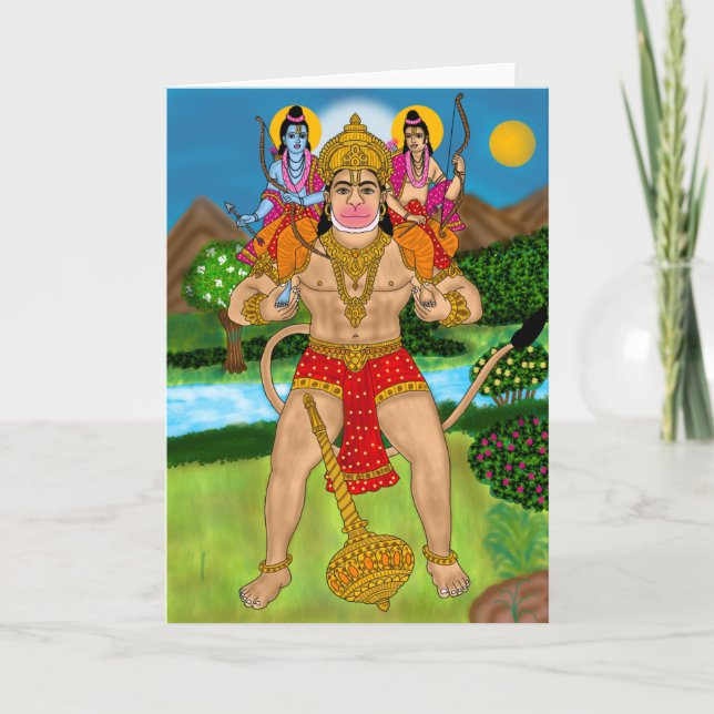 Cartão de Boas Vindas Hanuman (Frente)