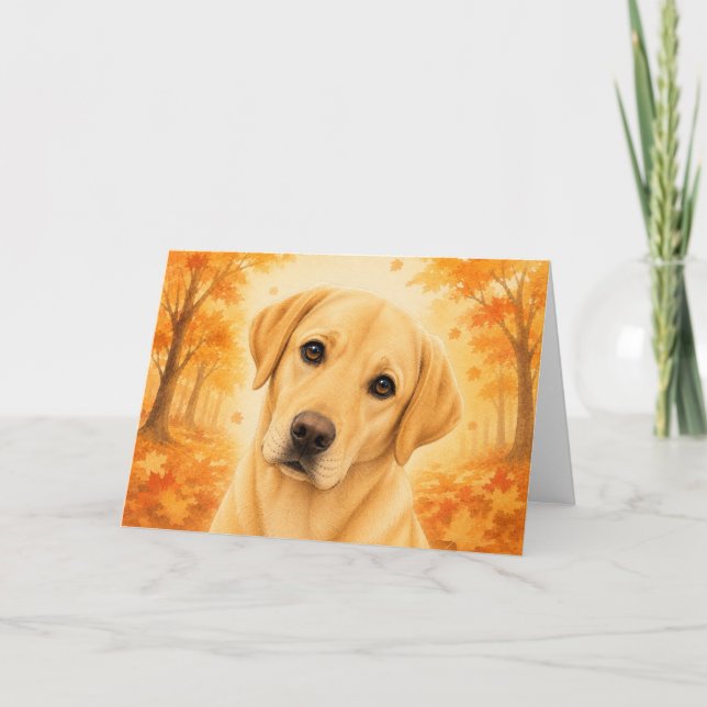 Cartão de Boas Vindas Labrador (Frente)