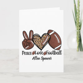 Cartão de Boas Vindas Paz, Amor, Futebol