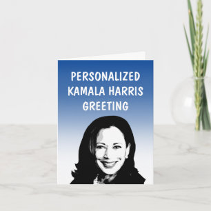 Cartão de Boas-Vindas Personalizado Kamala Harris
