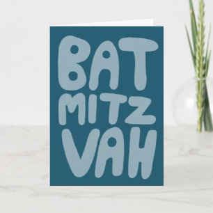 Cartão de Boas Vindas Personalizável BAT MITZVAH A