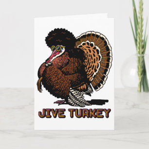 Cartão de Boas-Vindas Personalizável Jive Turkey