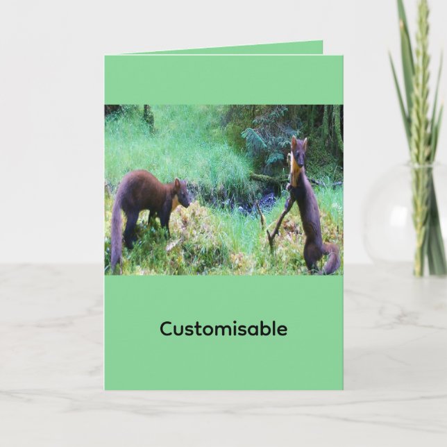 Cartão de Boas-Vindas Personalizável Mr & Mrs Pine (Frente)