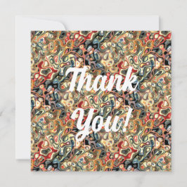 Cartão de Boas-Vindas Plano de Arte Abstrata