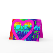 Cartão de Boas Vindas Pop Art Cores Elétricas Eu T