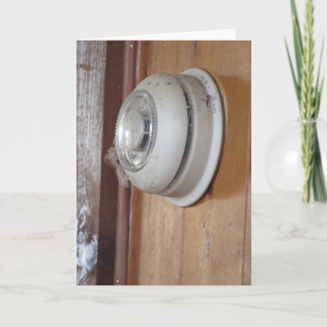 Cartão de Boas Vindas "Termostato Caiu" (Frente)