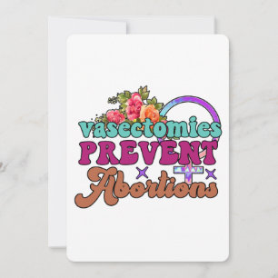 Cartão de Boas Vindas Vasectomias Previnem Abortos