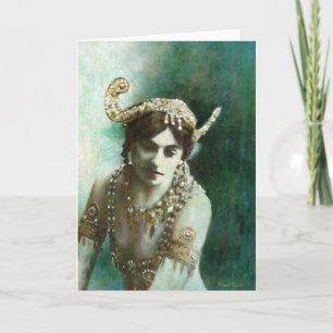 Cartão de Boas Vindas Vintage Mata Hari