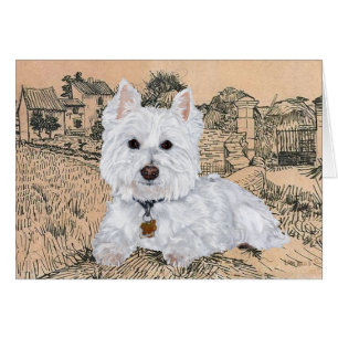Cartão de Boas-vindas Westie