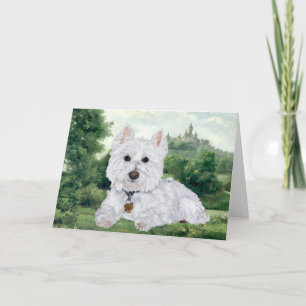 Cartão de Boas-Vindas Westie