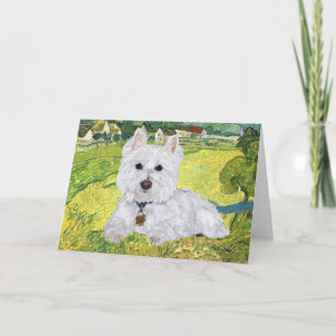 Cartão de Boas Vindas Westie