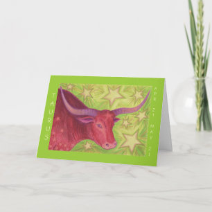 Cartão de boas-vindas Zodiac Taurus