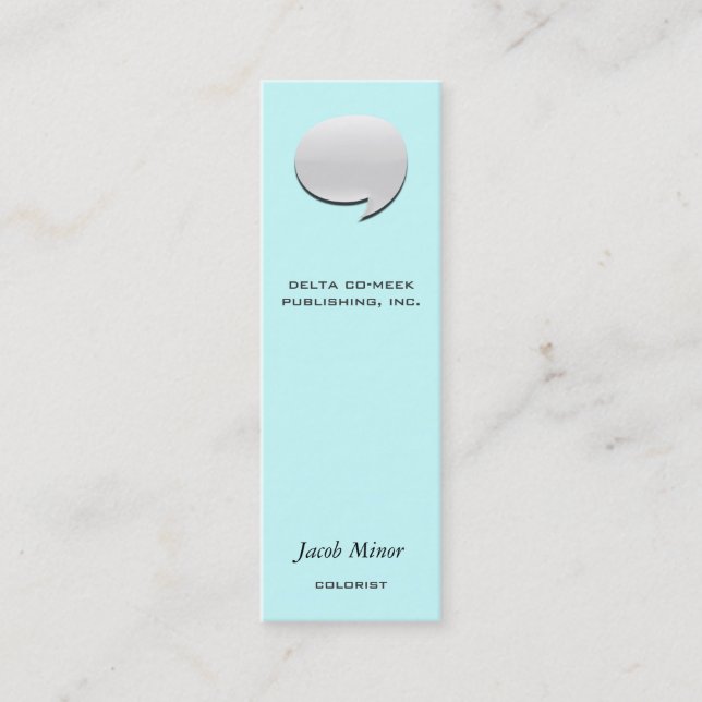 Cartão de bolha do discurso [3d] (Frente)