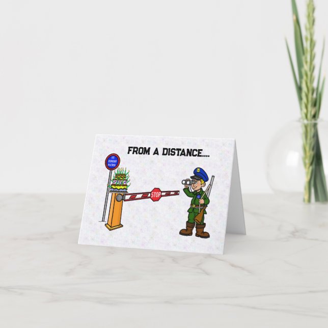 Cartão de Bolo de Aniversário da Fronteira America (Frente)