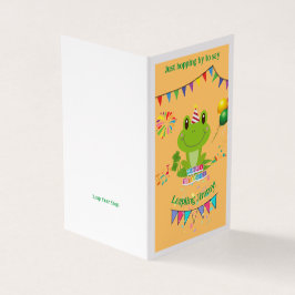 Cartão de Bomba de Sapo Feliz de Aniversário