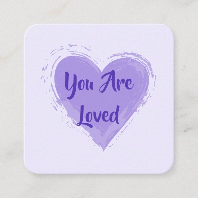 Cartão de bondade: Cartões "Você É Amado" (Frente)