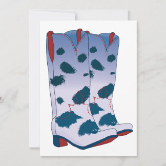 Cartão de Boot Scoot (Azul)