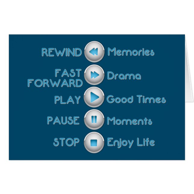 Cartão de botões de controle de vida (Frente horizontal)