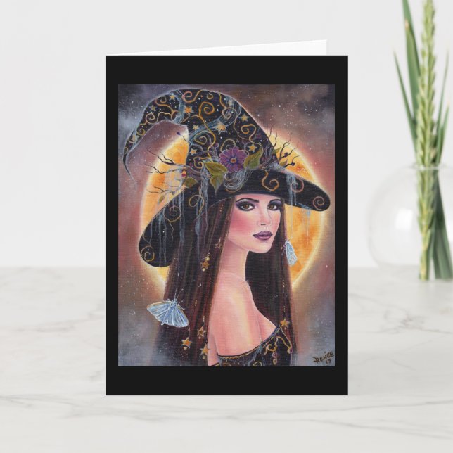 Cartão de bruxa assustadora Philomena Halloween de (Frente)