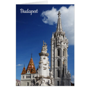 Cartão de Budapest da igreja de Matthias