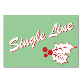 Cartão de Buffet Personalizado Holly de Natal Bril