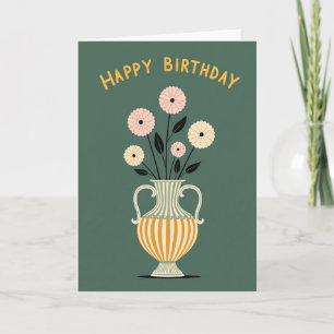 Cartão de Buquê de Aniversário Doce
