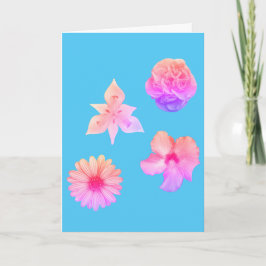 Cartão de Buquê de Pastel