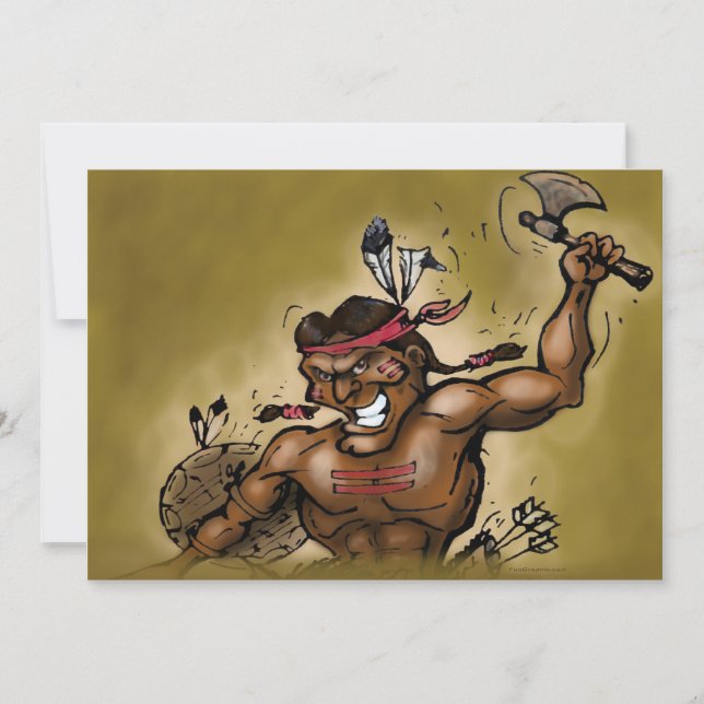 Cartão de Cabeça Indiano (Frente)