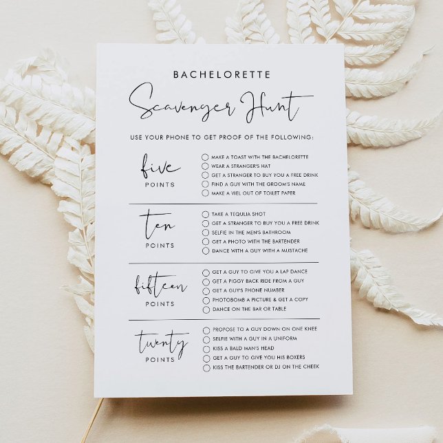 Cartão de Caça de Caça do STELLA Bachelorette (Criador carregado)