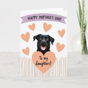 Cartão de Cachorrinho do Dia das Mães Carinhoso