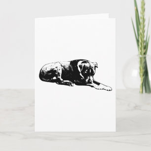 Cartão de Cachorro Com Cuidado