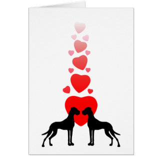 Cartão de cachorro de amor
