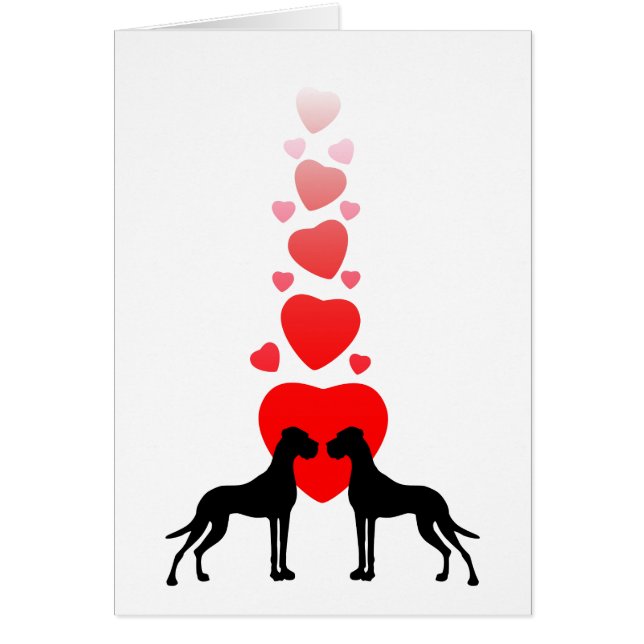 Cartão de cachorro de amor (Frente)