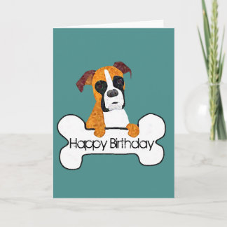 Cartão de Cachorro Feliz de Aniversário