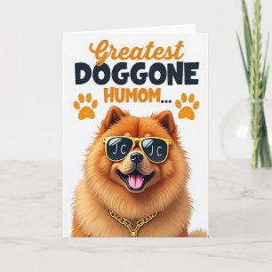 Cartão de Cachorro Humom com Bolinhas