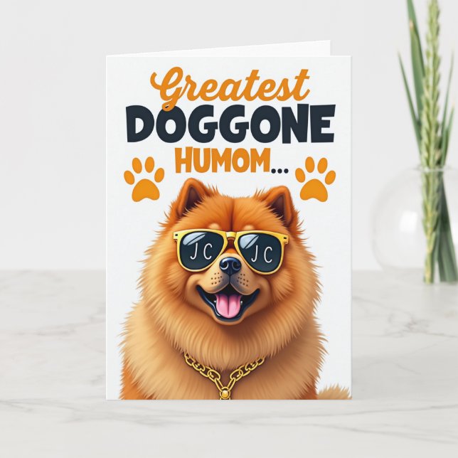 Cartão de Cachorro Humom com Bolinhas (Frente)