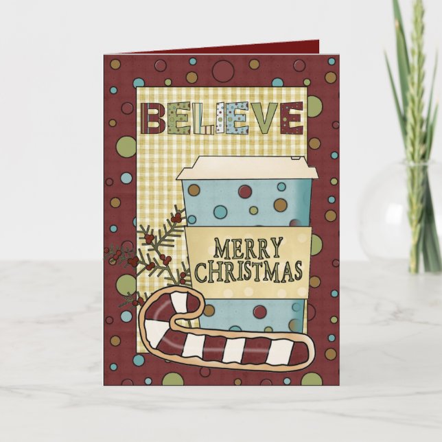 Cartão de Café Natal (Frente)