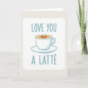 Cartão de Café Romântico Amor Você