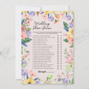 Cartão de Calçado de Casamento da primavera de Flo