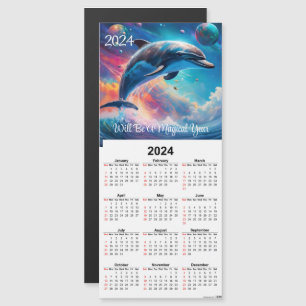 Cartão de Calendário Magnético Fantasy Dolphin
