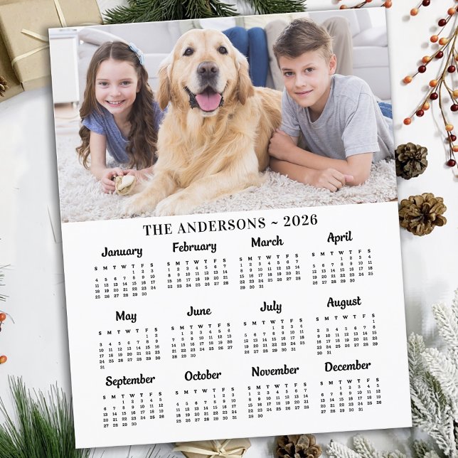 Cartão de Calendário Personalizado de Foto para 20 (Criador carregado)