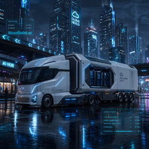 Cartão de Caminhão de Centro de Dados Móvel Futuri