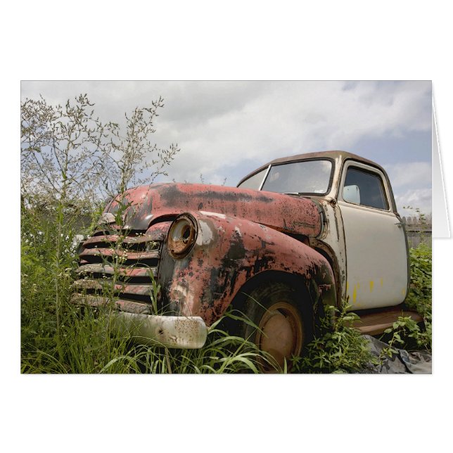 Cartão de Caminhão Vintage (Frente Horizontal)