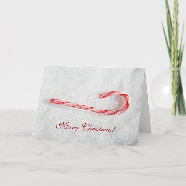 Cartão de Cane Doces de Natal por Janz (Frente)